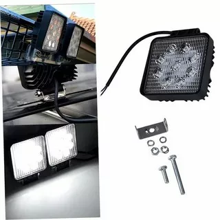 Lampu Tembak LED Sorot 27W Offroad KOTAK 9 SMD