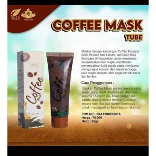 Coffee mask tube sr12,masker kopi,masker Kopi murni,masker wajah,masker wajah herbal,masker kulit