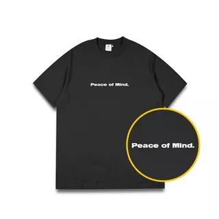 Bankey Quotes T-Shirt - Kaos Kata-kata Peace Of Mind Black