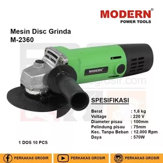 Mesin Gerinda Grinda Tangan 4inch MODERN M2360 M 2360 M-2360