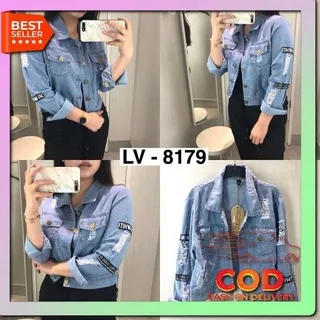 Jaket Wanita Jeans Import Jins Jacket Lepis Cewek Xw863 Wanita Bl ST481 Victoria Station List Off Wh