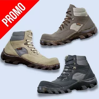 DNK X YRSTP SEPATU BOOTS KLASIK SEPATU SAFETY PRIA PEKERJA LAPANGAN DAN BIKERS SEMI KULIT SIZE 39-43