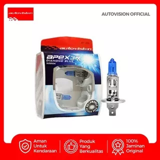 Lampu Utama Mobil Autovision APEX Car H1 12 V 100 W Diamond Blue