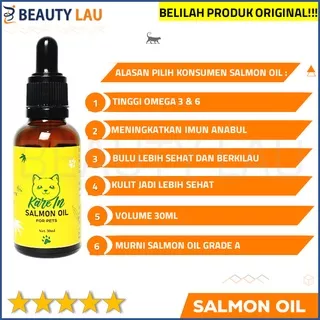 SALMON OIL KAREIN MINYAK IKAN SALMON UNTUK KUCING ANJING PREMIUM  FISH OIL SUPPLEMENT SUPLEMEN PERAWATAN KULIT BULU KUCING ANJING