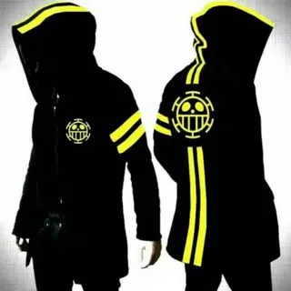 DOI Jubah Anime One Piece Trafalgar Law New World Sweater Hoodie Anime Pria