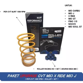 PAKET UPGRADE CVT ROLER MIO MIO J X RIDE FINO 115 5.6.7.8.9.10.11.12  + PER CVT RACING 1500 RPM