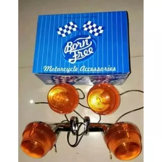 LAMPU SEIN SEN HONDA C70 C50 PISPOT SET ISI 4PCS