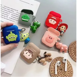 Woody Alien Doll Pendant AirPods Case Kartun AirPods 1 Casing AirPods 2 5Pcs Apple AirPod soft cover