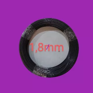 Ruji Fiber Jeruji Fiber Sangkar Fiber Warna Hitam Anti Karat Ukuran 1,8 mm Panjang 50 m