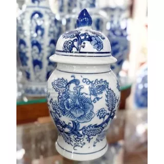 Pajangan Meja Antik / Guci Biru Putih / Jingdezhen Import