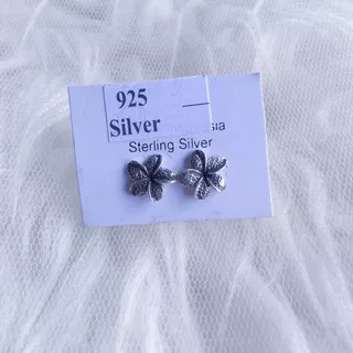 Perhiasan Wanita Anting Perak Bali Silver Earrings 925 Stud Jepun Bunga Kamboja Oleh Oleh Khas Bali Souvenir Bali