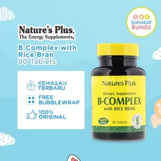 NATURES PLUS B Complex with Rice Bran Suplemen Vitamin Nature’s Plus (60)