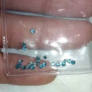 Natural berlian biru / blue diamond asli original, ukuran gugur 40 - berlian fancy eropa berkualitas