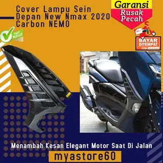 Cover Tutup Lampu Sein Sen Depan New Nmax 2020 Carbon NEMO / Cover Sen Aksesoris Nmax Variasi Nmax