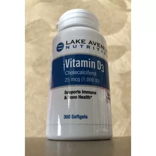lake avenue vitamin d3 1000 iu 360 softgels