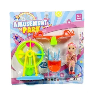 Mainan Taman Bermain Berbie Mini Amusement Park