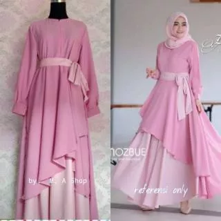 ZALEA DRESS /Gamis Umbrella/Gamis Muslim/Fashion Wanita/Fashion Muslim/Gamis Syari