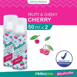 BUY 1 GET 1 Batiste Fruity & Cheeky Cherry Dry Shampoo 50 ml