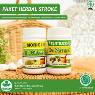 MORICI CENTILOSS | PAKET OBAT STROKE BERAT & RINGAN/LUMPUH/SUSAH BERJALAN/MATI RASA/VERTIGO AMPUH