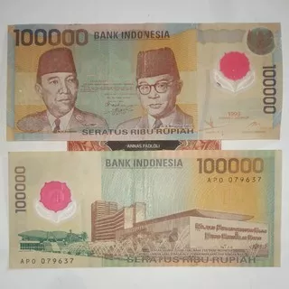 Uang kuno 100rb polymer 100rb soekarno 100000 sukarno mahar nikah 20 21 rupiah100 pinisi 500 otan