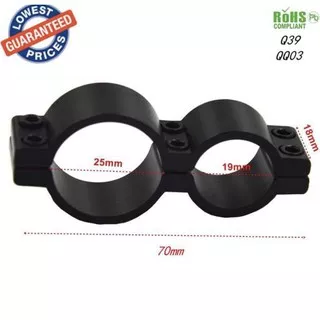 READY COD Mounting Mount Laser Scope Ring 19mmx25mm QQ03 OBRAL