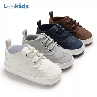 Sepatu Prewalker Bayi Laki Laki Perempuan Umur 0 - 12 Bulan Sepatu Prewalker Bayi Sepatu Sneakers Anak Bayi Laki Laki Perempuan Sepatu Semi Boot Anak Bayi Laki Laki Perempuan Murah Baby Prewaker Shoes Umur 0 - 14 Bulan, umur 1 Tahun Lookids LK05