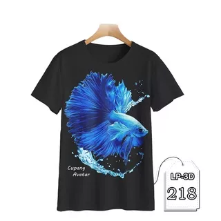 Kaos Anak Ikan Cupang Avatar 3D Kaos Ikan Cupang #LP3D-218