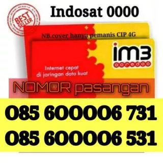 Nomor cantik indosat kwartet nol nol nol nol nomor kwartet 0000 nomor Couple sepasang 150.000