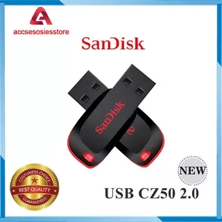 FLASHDISK Sandisk Cruzer Blade CZ50 USB 2.0 - FLASH DISK 8GB/16GB/ 32GB/64GB/128GB High Reading Speed Flash Drive - RED