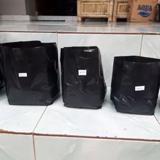 Polybag Hitam 1 Ons Uk 20x25, 20x20, 18x18