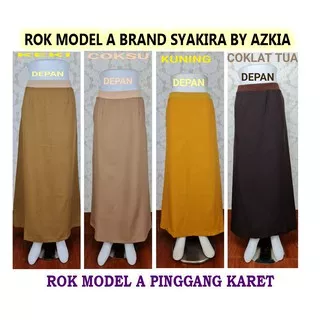 Rok Kerja Model A Full Karet-Rok Wanita-Rok Kantor-Rok Kerja-Rok Kuliah-Rok A 2021