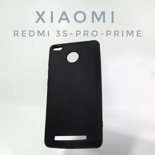 Softcase Matte Black Xiaomi Redmi 3 Pro / 3s Prime Ultra Slim case