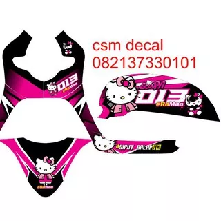 decal dekal motor scoopy fino stiker sticker hello kitty keropy winnie the pooh hello kitty