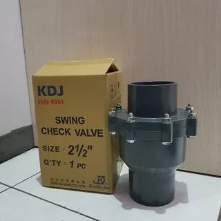 Swing Checkvalve Check valve PVC KDJ 2 1/2 inch 2.5inch  2,5in Tusen klep (Model Klep atau Tabok)