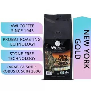 KOPI SIDIKALANG | New York Blend For Cafe 200gr Biji/Bubuk | Arabika Robusta Blend | Bean/Ground | AWI COFFEE