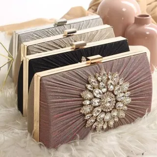 Tas Fashion Import PESTA CLUTCH BERLIAN GO7623 CR7623 BQ3362 Tas Pesta Tas Clutch Fashion Wanita Kekinian Termurah