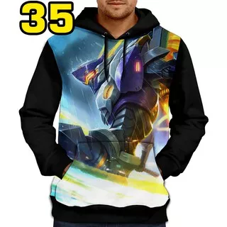 HOODIE JAKET MOBILE LEGENDS 35-SABER codename storm