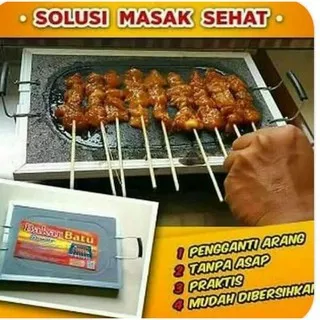 panggangan sate bakar batu granit