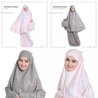 TERLARIS!!! Mukena bsy ISYANA - Mukena dewasa cantik motif masa kini hot promo TJA