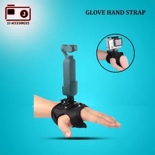 Glove Strap Style Velcro Wrist Band with Mount for Xiaomi Yi Sjcam Brica Kogan Gopro