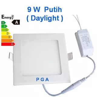 Lampu Led Panel Kotak 9W Putih Daylight / Downlight Tipis Kotak 9W