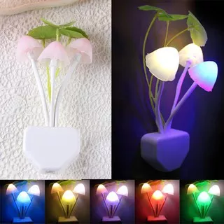 LAMPU JAMUR / LAMPU HIAS RUANGAN KAMAR TIDUR SENSOR CAHAYA LED MINI BUNGA MOTIF UNIK AVATAR