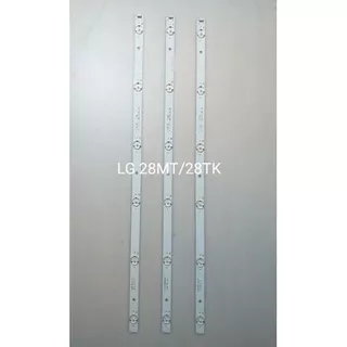 BL BACKLIGHT LG 28TK430V - 28TK430 - 28MT49VF - 28MT49 LAMPU LED LG ORIGINAL 6 KACING 3 LAJUR