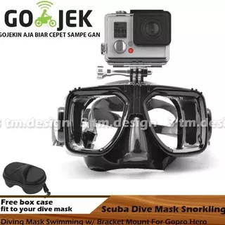 Sport--Sae343 Diving Mask Dive Mask Snorkling Gopro Kacamata Renang Kamera Action