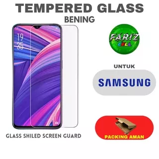 Tempered Glass Screen Protector Clear Samsung Anti Gores Pelindung Layar Handphone Tempered Glass Bening Samsung