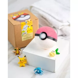 Pokemon/ Poke Ball Bathbomb Bath Bomb (Surprise Toys Inside)