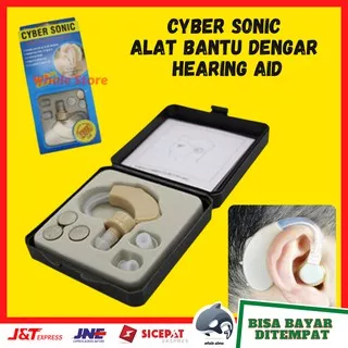 Alat Bantu Dengar Cyber Sonic Hearing Aid Earphone Pengeras Suara JZ-1088A dan F-138 Beige