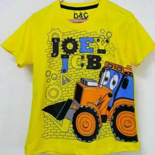 GROSIR KAOS ANAK KARAKTER 1-6,7-10 JOEY JCB