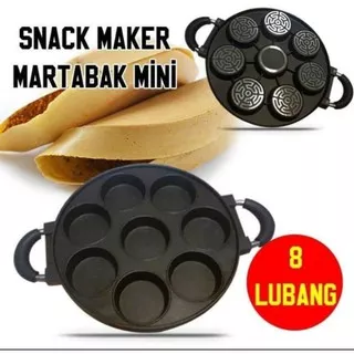 Cetakan martabak mini / Cetakan 8 datar,(free tutup kaca)