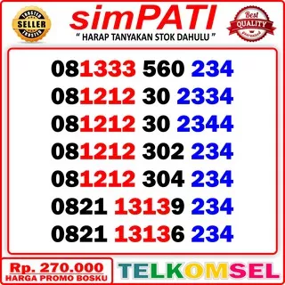 Nomor Cantik Telkomsel 234 - Nomor Cantik Simpati 234 Kartu Perdana Simpati 11 Digit 234